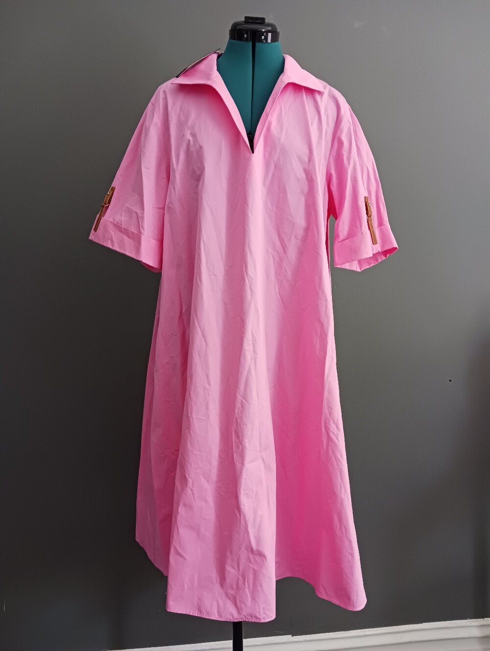 NWT Laffayete 148 Pink Madder 100% Cotton Dress Size XXL
